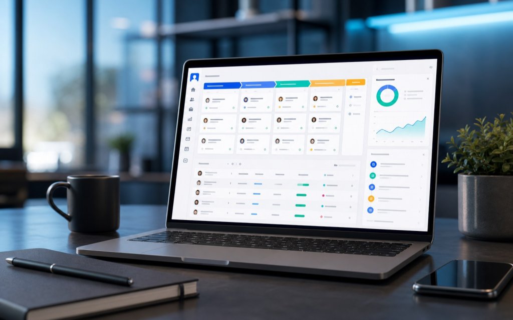 Espacio de trabajo moderno para gestión empresarial
