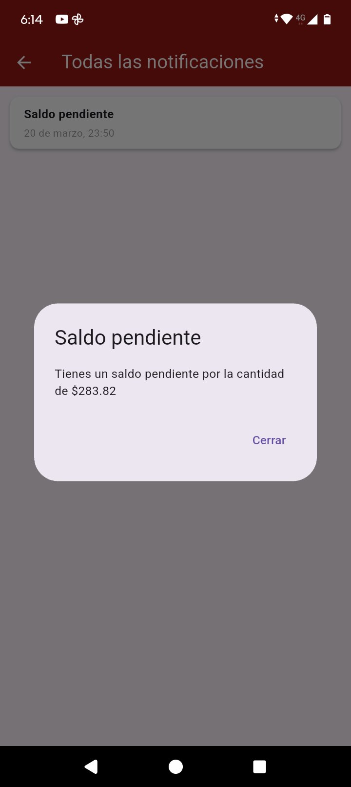 Notificaciones de la app Gas Diamante